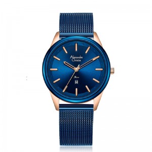 Alexandre Christie AC 2960 Rosegold Blue LDBURBU